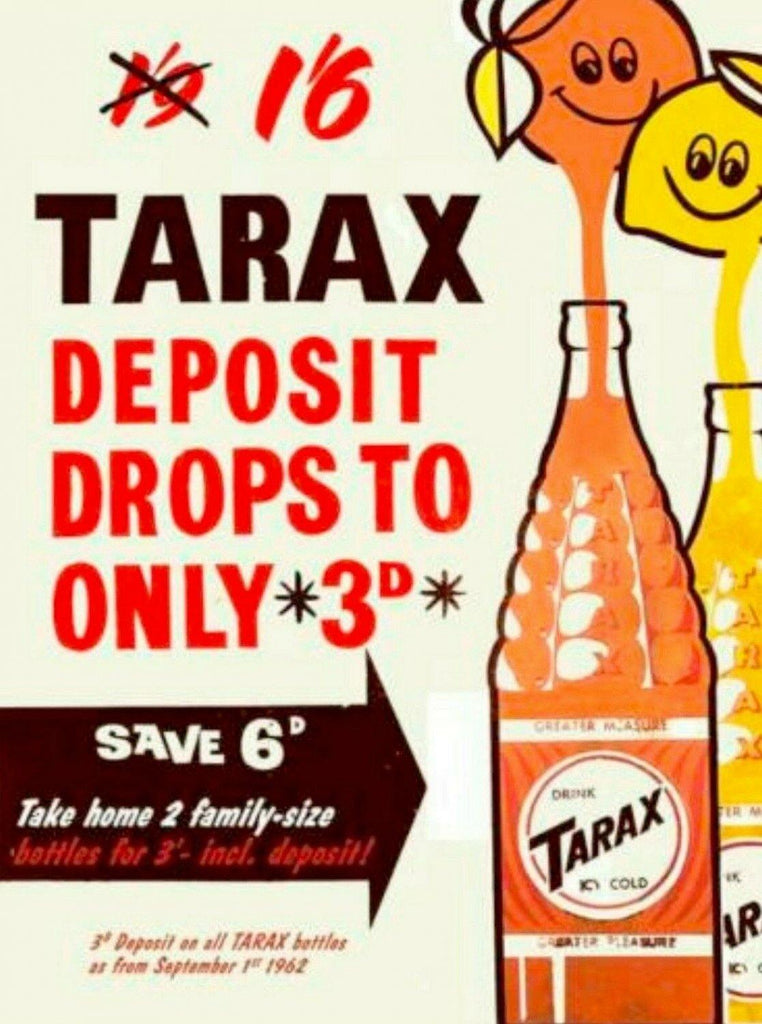 Old Shops Australia on X: Retro Tarax soft drink cans, likely all steel  not aluminium. Pic credit unknown  / X