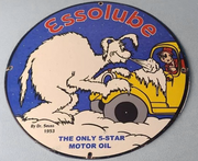 Vintage Round Rolex Aeroshell Shell Indian Motorcycles Essolube Flying A Johnson Gasolene Motor Oils Decorative Metal Sign