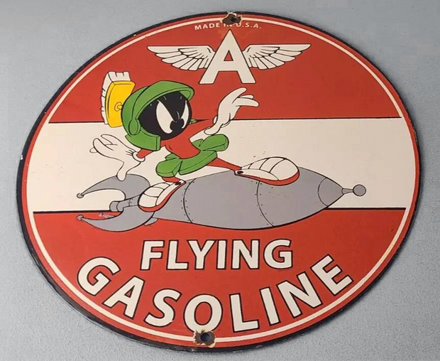 Vintage Round Rolex Aeroshell Shell Indian Motorcycles Essolube Flying A Johnson Gasolene Motor Oils Decorative Metal Sign