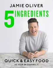 **Jamie Oliver 5 Ingredients - Quick and Easy Food Hardcover**------------------------------------------------------------Introducing Jamie's 5 Ingredients - Quick & Easy Food, the newest cookbook from renowned chef, Jamie Oliver. This cookbook is to