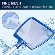 ** POOLAZA Hot Tub Skimmer Net Handheld - Professional Pool, Spa, Pond Skimmer Net with Aluminum Pole Handle****