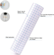 YRYM HT Transfer Tape for Vinyl - 12 x 30 Feet With Blue Alignment Grid