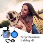 Pet Training Clicker Puppy Dog Training Snack Bag Built-In Poop Bag Dispenser Zi