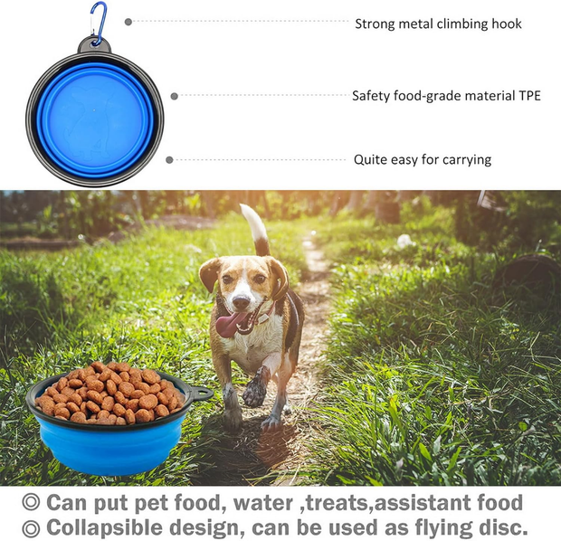 Pet Training Clicker Puppy Dog Training Snack Bag Built-In Poop Bag Dispenser Zi