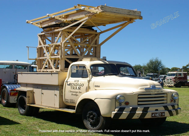 1957 OFF-WHITE TRUCK Retro/ Vintage Tin Metal Sign Historic Trucks Man Cave, Wall Home Décor, Shed-Garage, and Bar