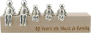 10Th Anniversary Idea - 10 Years We Made a Family 100% - Choose Your Family Combination Gift (3 Children)