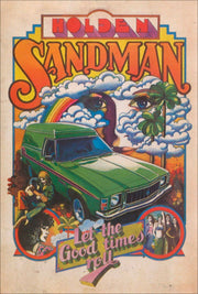 GMH Holden Sandman Panel van tin metal sign MAN CAVE brand new