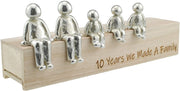 10Th Anniversary Idea - 10 Years We Made a Family 100% - Choose Your Family Combination Gift (3 Children)