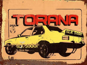 TORANA SLR 5000 Rustic Look Vintage Tin Metal Sign Man Cave, Shed-Garage and Bar
